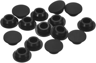 Dailygoods- Vergrendelingsgat Pluggen 15 Stuks - Siliconen Afdichtingspluggen - Waterdichte Stoppen - Voor Montagegat 10-10,5 mm - Geschikt voor Instrumenten en Meubelfabricage - Duurzaam Materiaal - Gatpluggen