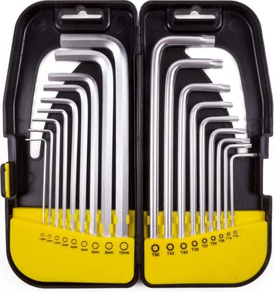 Benson Inbus- en Torx sleutelset - 18-delig - inbussleutels