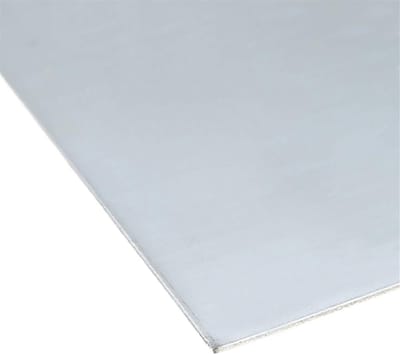 Zink Plaat - Metaal Folie - Wetenschappelijk Onderzoek - Hoge Zuiverheid 99.9% - 100x100x0.2mm - Blauw-Wit