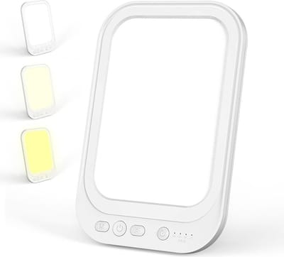 MKSS® Lichttherapie Lamp - Daglichtlamp met Aftel Timer- Bureaulamp Led - Wit