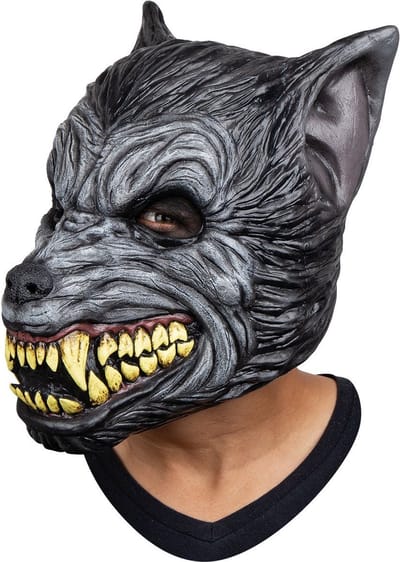 Partychimp Lycan Hoofdmasker Halloween Masker voor bij Halloween Kostuum Volwassenen - Latex - Onesize