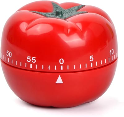 Kookwekker - Tomaatvorm - Kookwekker analoog - Kooktimer - Kookwekker mechanisch - Tomaat wekker - Timer - Geen batterij nodig - 60 Min - voor koken, bakken en koken van eieren,studeren - 7.2*5.5cm - Rood