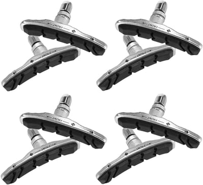 Remblokken Fiets – V-Brake Remblokken 72mm – 8 Stuks (4 Paar) – Geschikt voor Shimano – Fietsremrubbers Cartridge Set
