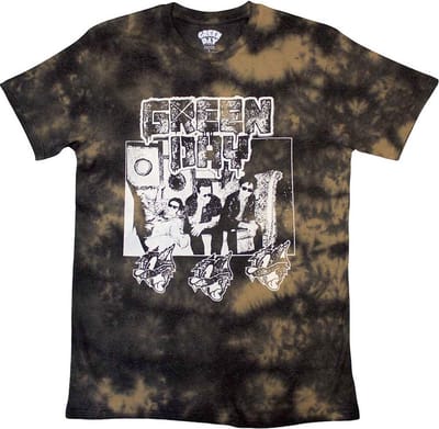 Green Day - Rev Radio Heren T-shirt - S - Zwart/Bruin