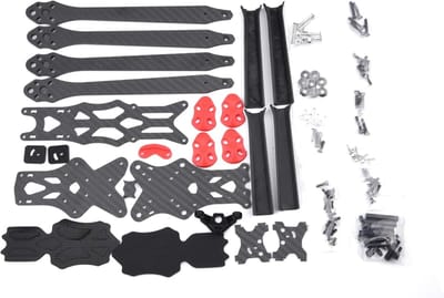 Drone Frame - Koolstofvezel Frame - FPV Racing - Versterkte Arm Constructie - 5 Inch Wielbasis - Zwart