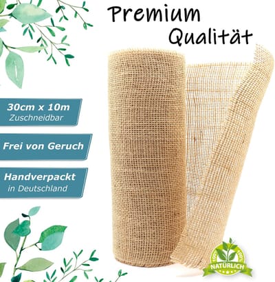 Dailygoods- Tafelloper Premium Kwaliteit - Jute Tafelloper - Tafeldecoratie - Bruiloftsdecoratie - Duurzaam - 30 cm x 10 m - Tafelband