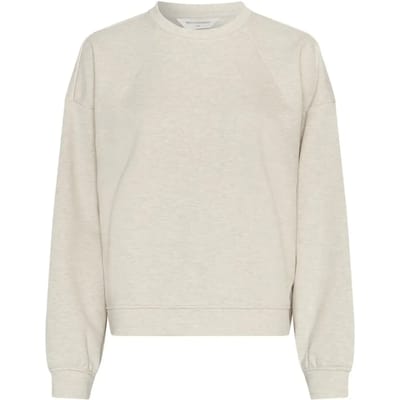MSCH Copenhagen Mschtaia Briena Sweatshirt Truien & vesten Dames - Sweater - Hoodie - Vest- Ecru - Maat XS/S