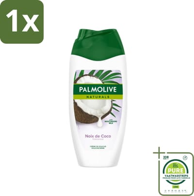 1 x Palmolive Naturals - Douchecrème - Kokosnoot - 250 ml - Douchegel Kokos - Kokos Geur - Hydraterende Douchegel - Verzorgende Douchegel - Tropische Geur