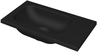 INK - Fontein Porselein Zonder Kraangat Universeel - 400x220x16 mm - Mat Zwart