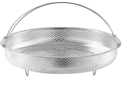 Dailygoods- Groentenstoommand Roestvrij Staal - Stoommandje - Stoommand Magnetron - Stevig - Praktisch - Geschikt voor Stoomschalen 22,5 cm