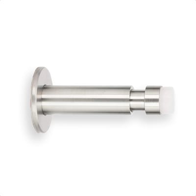 Uitschuifbare Deurstopper - Deurdemper Roestvrijstaal - Bescherming Deuren Muren - Dubbele Installatie Opties - 90-130mm - Wit