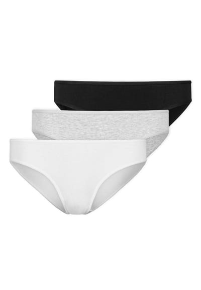 SNOCKS Damesslips - Slips Dames - Ondergoed Dames - Naadloos & Comfortabel - Biologisch Katoen - 3 Stuks