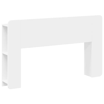 vidaXL - Hoofdeinde - Kast - Wit - 135 - x - 18,5 - x - 80 - cm - Geconstrueerd - hout