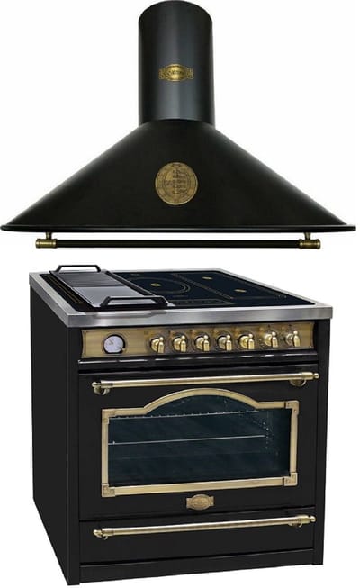 Kaiser - inductiekookplaat - HC 93655 IEm - elektrisch vrijstaand fornuis - fornuis - 90 cm - A 9423 BE ECO,- Afzuigkap - 90 cm