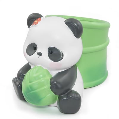 Dailygoods- Panda Penhouder Schattig Design - Bureau Organizer - Pennenhouder - Desk Organizer - Decoratieve Ornament - Hoogwaardige Hars 10x17x11 cm