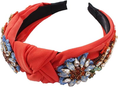 Luxe Haarband Dames met Kristallen en Borduurwerk - Barok Stijl Haaraccessoire