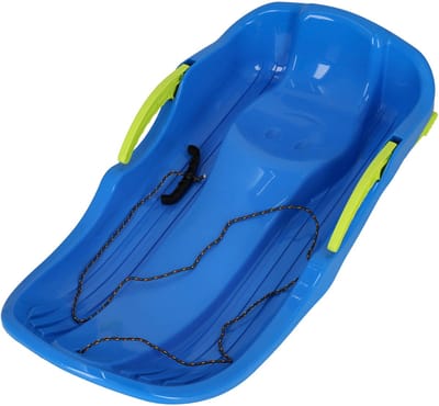 KOTARBAU® Sneeuwschijf, Sneeuw Slee, PVC, 79x38x16 cm, Blauw, Schotel Slee Plastic, Sneeuwglijder, glijschotel, Kinderslee met Remmen
