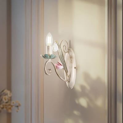 Luminex Wandlamp Florina met bloemmotief, 1-lamp