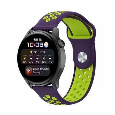 By Qubix - Sport Edition Siliconen band - Paars + groen - Geschikt voor Xiaomi Redmi Watch 5 Active / Redmi Watch 5 Lite