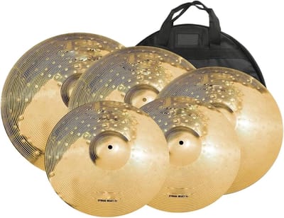 Bekkenset Drummen - Percussie Instrument - Oefenen Muziek - Professionele Materialen - 14 16 18 20 Inch - Goud