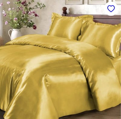 Beauty Silk Dekbedovertrek - 200x200/220 - Glans Satijn - Goud