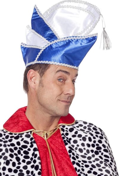 Muts Carnavalsprins blauw-wit