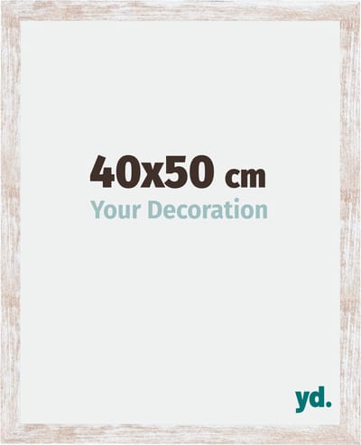 Your Decoration - Fotolijst 40x50 cm - MDF - White Wash - Catania