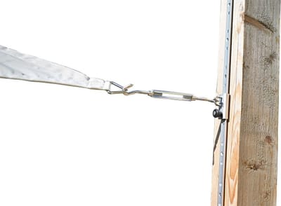Aluminium rail met RVS schuifsysteem - bevestiging schaduwdoek - flexibele bevestiging