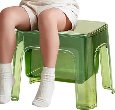 Douchekruk - Badkamerstoel - Comfortabel Zitten - Met Opbergruimte - 24x24x24 cm - Groen