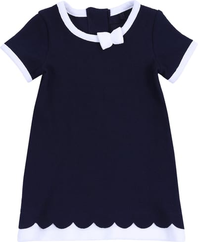 Marineblauwe meisjesjurk