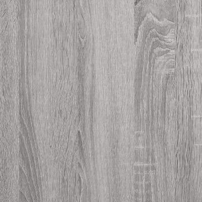 vidaXL - Hoge - kast - 69,5x34x180 - cm - bewerkt - hout - grijs - sonoma - eikenkleurig