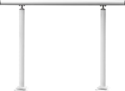 Trapleuning van 121,9 cm, Wandleuning voor Trappen van 91,4 cm, Hoogte Trapleuning, Roestvrij Staal met Metalen Pluggen, Leuningsteun Kit Gepolijst Rvs Geschikt voor Binnen en Buiten