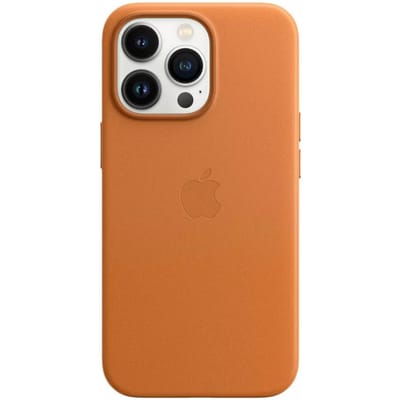 Leather Backcover MagSafe voor de Apple iPhone 13 Pro - Golden Brown