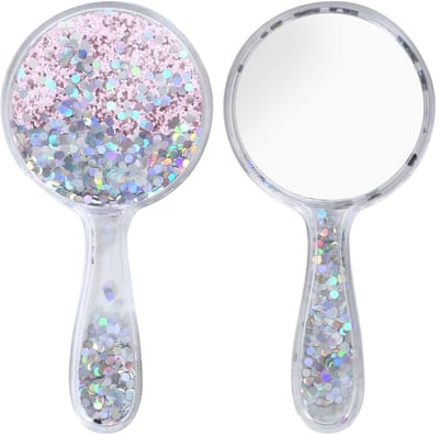 Dailygoods- Handspiegel Professionele Hoge Resolutie - Ronde Tafelspiegel - Make-upspiegel - Lichtgewicht Reisspiegel - Duurzaam PVC - Ideaal Cadeau - Cosmeticaspiegel