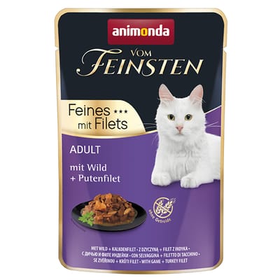 Animonda Kattenportiezakje van de fijnste Adult 18x85g - wild + kalkoen