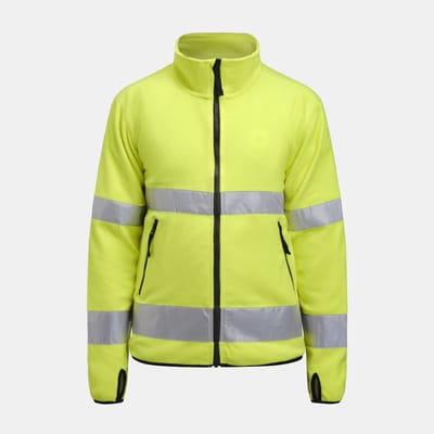 Jobman 5502 Hi-Vis Fleece Jacket 65550275 - Geel - 4XL
