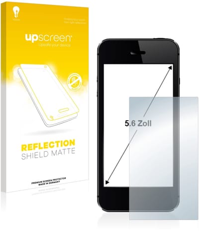 upscreen - Screenprotector voor Smartphones en Mobiele Telefoons met 5.6 inch-scherm [122 mm x 76 mm, 16:10] - Folie Beschermfolie anti glare matte