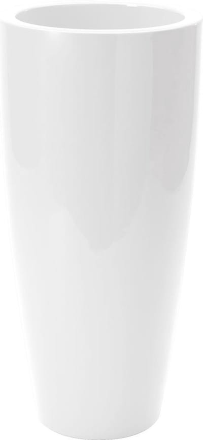 Bloempot Rond Talos Gloss 33cm WIT Nicoli