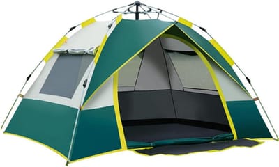 Pop-up Tent - Automatische Tent - Kamperen en Wandelen - Waterbestendig en Draagbaar - 2-3/3-4 Persoon - Blauw