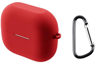 Telestore - hoesje geschikt voor Samsung Galaxy Buds3 FE / Buds 3 / 3 Pro soft case cover - rood - TPU hoesje Beschermhoes - Samsung Galaxy Buds3 FE / Buds 3 / 3 Pro Cover - Buds3 hoesje - gel hoesje met sleutelhanger
