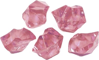 HOBI - Roze kristal effect stenen 100 gr voor tafeldecoratie