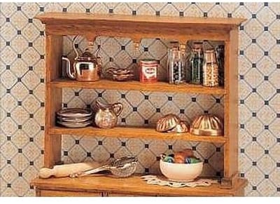 Mini Mundus 40051 Bovenbouw Aanrecht Bouwpakket – Houten Miniatuur Keukenkast 1:12 – DIY Poppenhuis Meubel – Zelf Verven/Beitsen