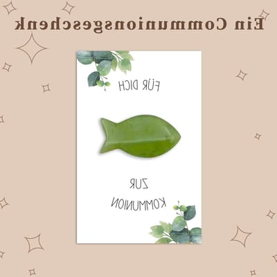 Communie cadeau voor jongens en meisjes met 3.8 cm kristallen geluksvis als talisman voor de communie