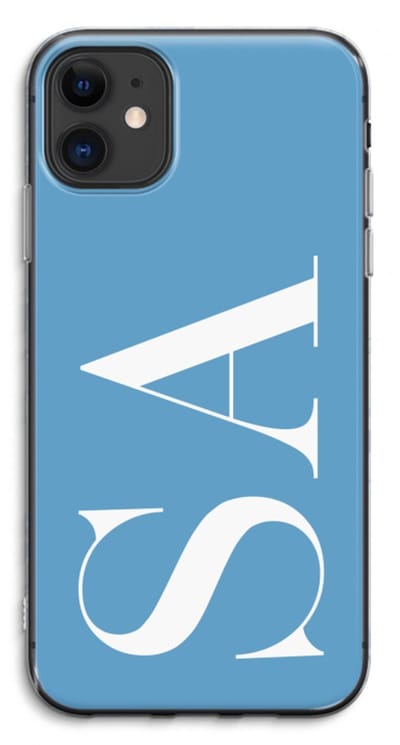 Gepersonaliseerd - Case Company® - Hoesje geschikt voor iPhone 11 hoesje - Monogram N°2 - Soft Cover Telefoonhoesje - Bescherming aan alle Kanten en Schermrand