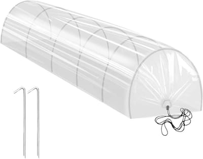 Tunnelkas Plantenhoes - Tuin Tunnel - Planten Beschermen - Verstelbaar Frame - 300 cm Lengte - Wit