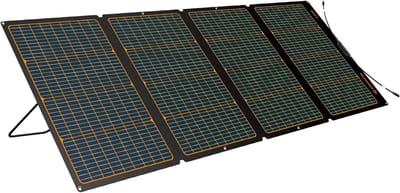 Opvouwbaar zonnepaneel - Draagbaar paneel - Outdoor stroomvoorziening - Monokristallijn 240W - 20 Volt - Zwart