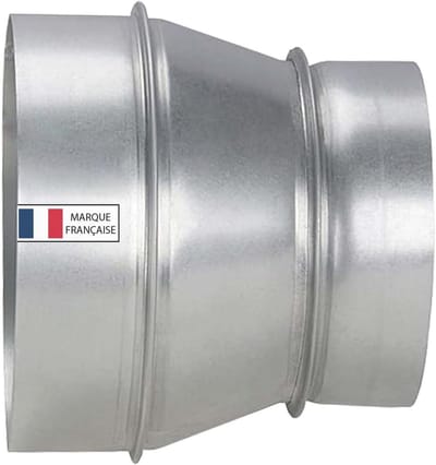 Buisverkleiner van verzinkt staal 125/160 mm - Corrosiebestendig Accessoire voor Ventilatie en Airconditioning