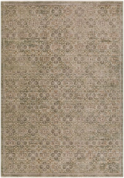 Galey Alix x SURYA Myrtle Avenue II vloerkleed vintage oosters olijfgroen