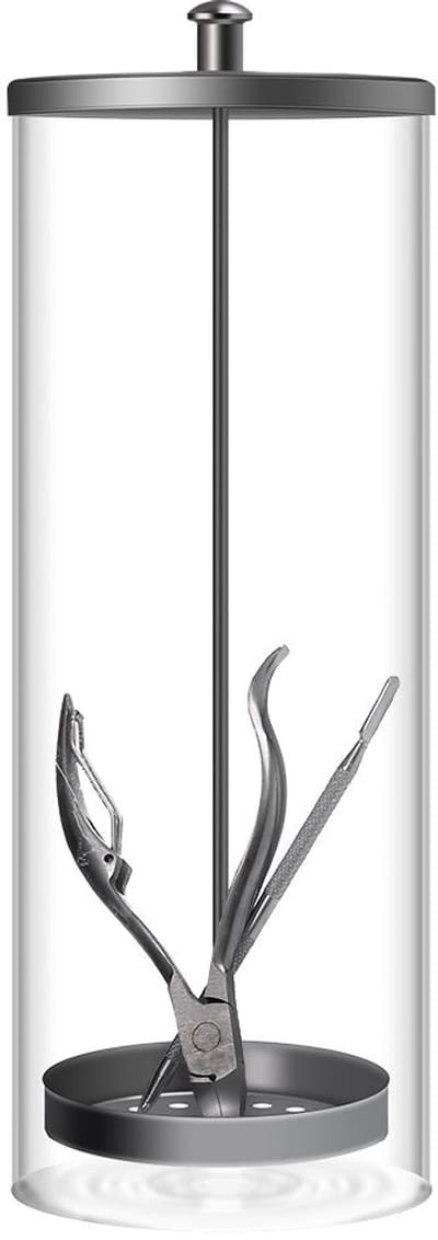 Dailygoody - Desinfectiepot - 9 Inch - Handig voor salon gebruik - Steriliseren van instrumenten - Vaatwasserbestendig - Voor kleine instrumenten