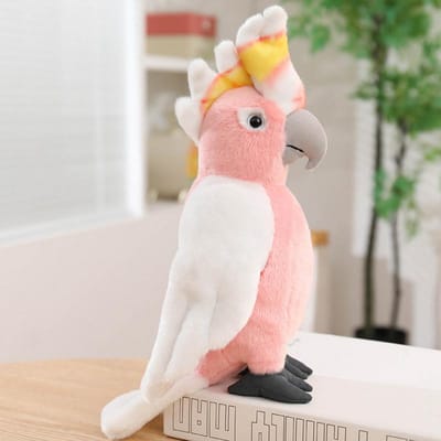 Simulatie Zacht Speelgoed Levensgetrouwe Grijze Kaketoe Pluche Speelgoed Realistisch Gele Papegaai Vogels Knuffeldieren Speelgoed Poppen Cadeaus 20-22cm
